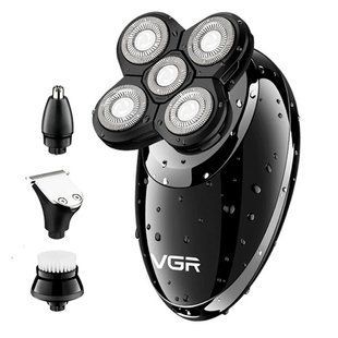 Электробритва VGR V-302 с плавающими головками 5D насадками и USB зарядкой