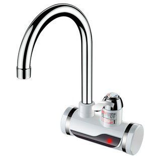 Електричний кран-водонагрівач Delimano R-20 з LCD-дисплеєм потужність 3000 Вт бічне підключення