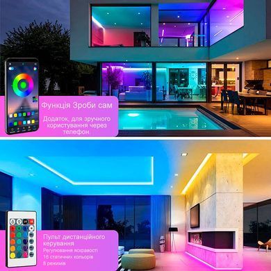 Стрічка RGB SF-20 5 метрів USB з додатком та пультом