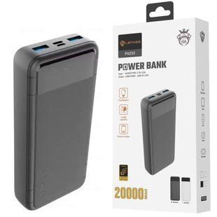 Power Bank LENYES PX233 20000mAh Внешнее зарядное устройство с LED-индикаторами