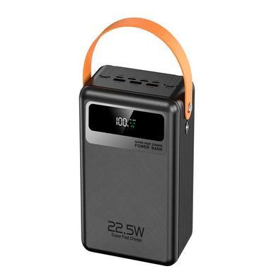 Портативный повербанк LENYES PX691D 60000mAh Power Bank PD 22.5W со встроенными кабелями Type-C и Lightning