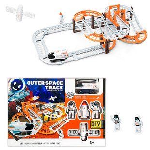 Космічний трек LT243173 зі світлом і звуком Outer Space Track з фігурками, ракетою і супутником