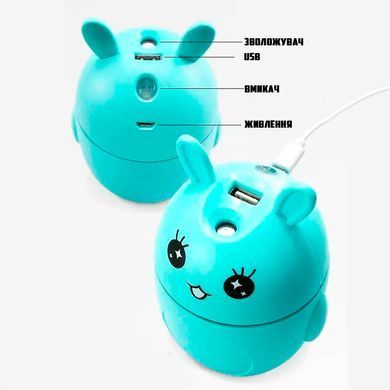 Увлажнитель воздуха 200мл Safe Air Rabbit ультразвуковой с подсветкой мини-аромадиффузор Синий