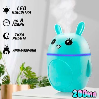 Увлажнитель воздуха 200мл Safe Air Rabbit ультразвуковой с подсветкой мини-аромадиффузор Синий