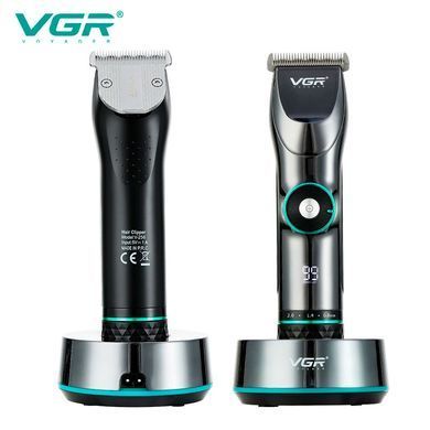 Машинка для стрижки VGR V-256 LCD дисплей 400 хв роботи та 6 насадок