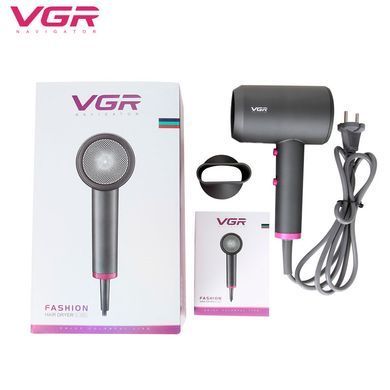 Професійний фен VGR V-400 1600-2000 Вт з 3 режимами нагріву для швидкого укладання
