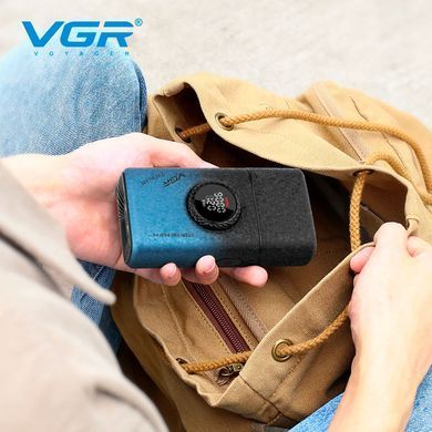 Електробритва шейвер VGR V-377 Blue LED Дисплей USB-C 21 швидкість