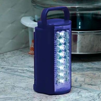 Фонарь Лампа Almina 2606L для дома и кемпинга 24 LED со встроенным аккумулятором Синий