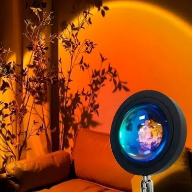 Проекционная лампа SUNSET Q08 с эффектом заката наклон 180 градусов от USB Tik-tok Lamp
