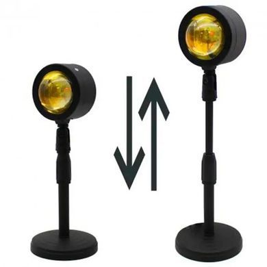 Проекционная лампа SUNSET Q08 с эффектом заката наклон 180 градусов от USB Tik-tok Lamp