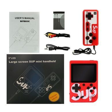 Ігрова приставка Sup 400в1 Ігрова консоль SUP game box Червона