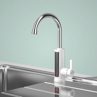 Проточний водонагрівач Delimano RX-011-1 хромований пластик з LED-дисплеєм