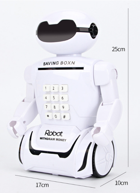 Детская электронная робот копилка сейф Robot Piggy с кодовым замком