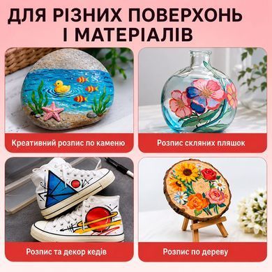 Набір двосторонніх акрилових маркерів Acrylic 36 шт / 72 кольори для малювання в кейсі