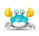 Краб-робот який ходить Cartoon Crab зі звуковими та світловими ефектами Блакитний