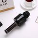 Мікрофон WS-858 бездротовий караоке мікрофон Bluetooth і відлуння Чорний
