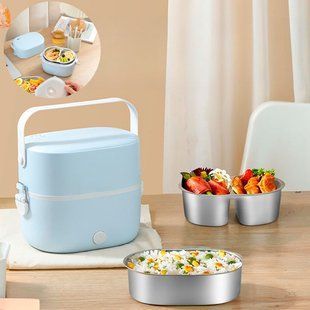 Дворівневий ланч-бокс Electric Lunch Box LY-800 герметичний з підігрівом