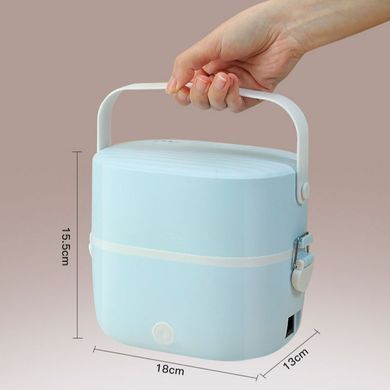 Двухуровневый ланч-бокс Electric Lunch Box LY-800 герметичный с подогревом