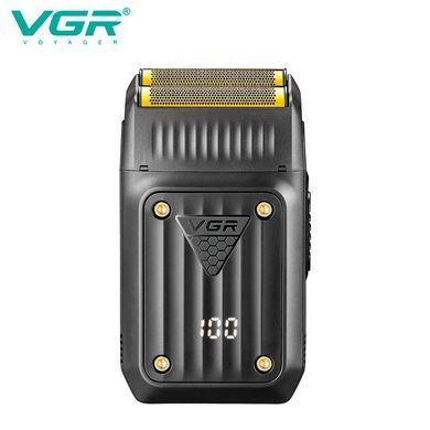 Шейвер VGR V-363 електробритва з подвійною сіткою LED дисплеєм та USB-C
