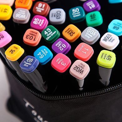 Cкетч маркеры для скетчинга 36-шт Scetch-маркеры Touch двухсторонние на спиртовой основе в сумке