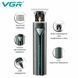 Машинка для стрижки VGR V-009 з Т-подібним лезом тример з Turbo режимом та USB-C 250 хв роботи