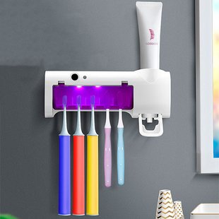 Диспенсер для зубної пасти та щіток авто Multi-function Toothbrush sterilizer Стерилізатор для щіток