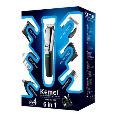 Машинка для стрижки Kemei-5900 аккумуляторная машинка для стрижки триммер и бритва 6 в 1