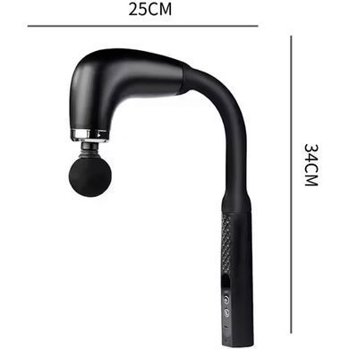 Перкусійний масажер LY-777 з 9 режимами роботи та 4 насадками USB Type-C