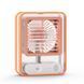 Зволожувач з вентилятором та LED-підсвічуванням Mini fan Настільний зволожувач повітря Помаранчевий