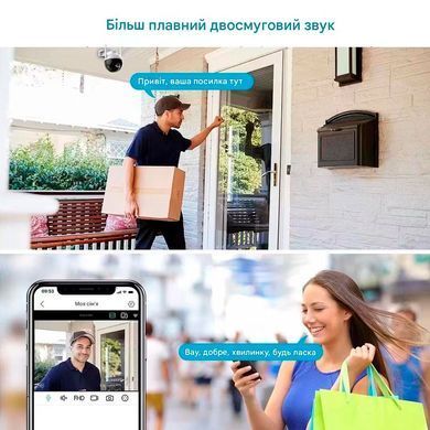 IP-камера iCSee 6 МП с поворотом ночной съемкой Wi-Fi и защитой IP66 для улицы