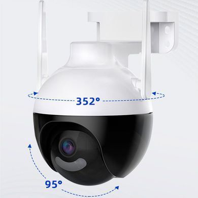 IP-камера iCSee 6 МП с поворотом ночной съемкой Wi-Fi и защитой IP66 для улицы