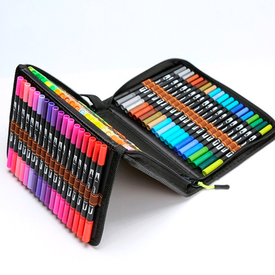 Набор акварельных маркеров Color Pencil 48-шт с сумкой для рисования