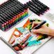 Cкетч маркеры для скетчинга 80-шт Scetch-маркеры Touch двусторонние на спиртовой основе в сумке