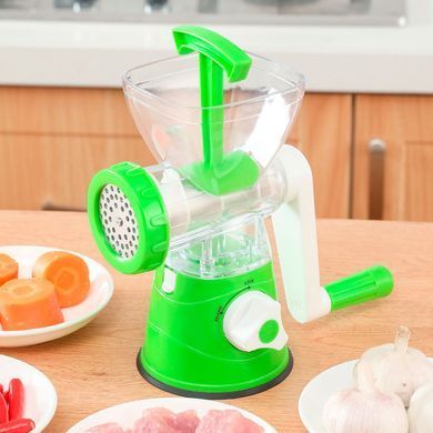 Ручная мясорубка с насадками Super Minser Multi Functional Food Мясорубка многофункциональная Зеленая