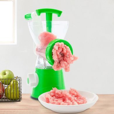 Ручная мясорубка с насадками Super Minser Multi Functional Food Мясорубка многофункциональная Зеленая