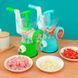Ручна м'ясорубка із насадками Super Minser Multi Functional Food М'ясорубка багатофункціональна Синя