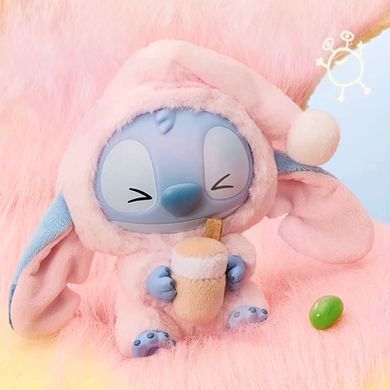 Игрушка-брелок Labubu Stitch 15 см коллекционная игрушка Стич в коробке-сюрпризе Eat Something Before Sleep