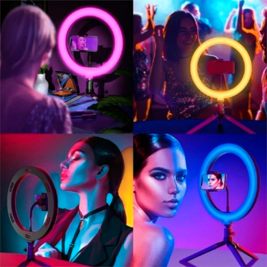 Кольцевая LED лампа RGB MJ36 Светодиодная лампа 36см