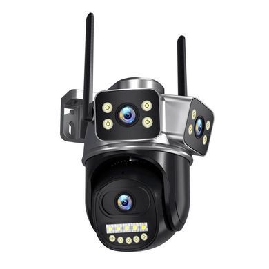 Поворотная 4G IP-камера QD18 12 МП с тремя экранами и ночным видением