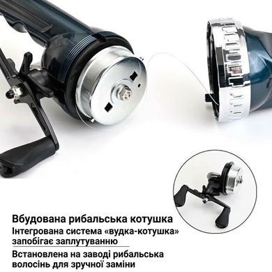 Телескопічна вудка 131 см Fishing Rod 2 в 1 з котушкою та ліскою