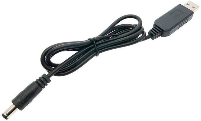 Кабель-переходник питания для WiFi роутера/модема USB-DC 9-12V (с преобразователем)