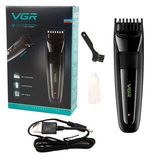 Машинка для стрижки VGR V-015 з акумулятором USB