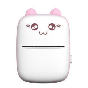Портативний міні-принтер Bluetooth Mini printer LY-556 Рожевий