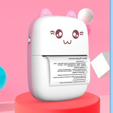 Портативный мини-принтер Bluetooth Mini printer LY-556 Розовый