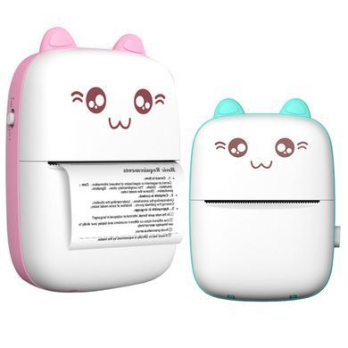 Портативный мини-принтер Bluetooth Mini printer LY-556 Синий