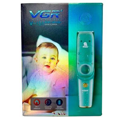 Детская бесшумная машинка для стрижки волос VGR V-151 Hair clippers