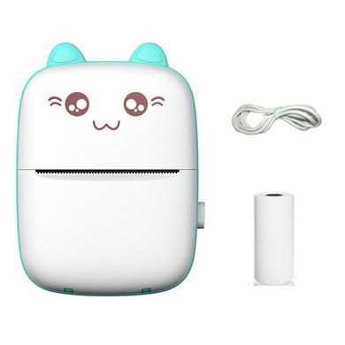 Портативный мини-принтер Bluetooth Mini printer LY-556 Синий