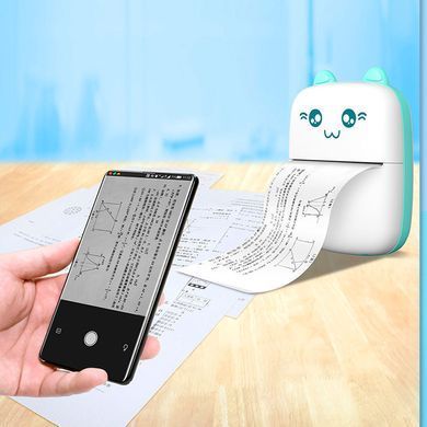 Портативный мини-принтер Bluetooth Mini printer LY-556 Синий
