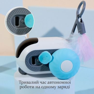 Інтерактивна іграшка для котів і собак LY-625 з дистанційним керуванням Синя