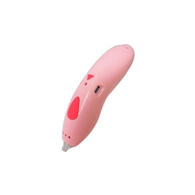 3D ручка USB для малювання низькотемпературна безпечна акумуляторна із трафаретами Pink